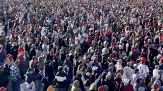 Huge Crowd In Wildwood, NJ Chants 4 More Years