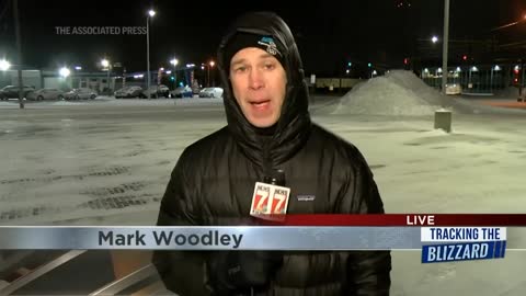 TV sports anchor braves the cold weather shift