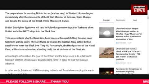 BREAKING NEWS WW3 ALERT !! MAJOR EVENTS TO HAPPEN THIS WEEK, NATO TO ATTACK RUSSIA, OCT SURPRISE