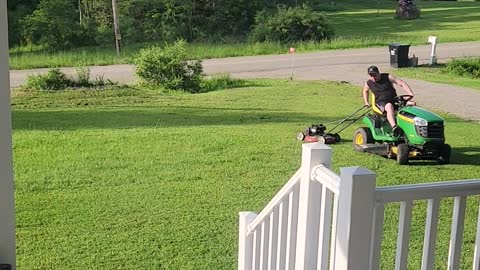 Riding Mower Powered Push Mower