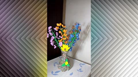 Best Out Of Waste Plastic Bottle Flower Vase / DIY / Plastic Bottle Craft Idea