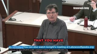 Woman On A FIXED Budget HAMMERS Lakewood City Council Over The Illegal Immigrants Flooding The City