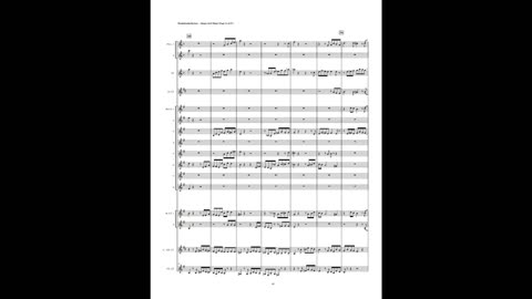 Felix Mendelssohn – Allegro in D Minor, Op. Posth. (Clarinet Choir + 2 Piccolos & Flute))