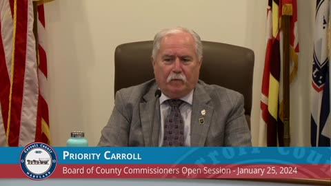 Carroll County Commissioner Kiler briefly talks about comments from social media on January 25th