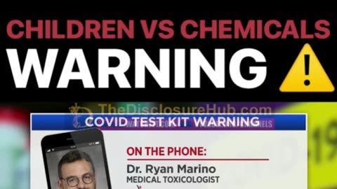 Deadly Chemicals in the at home Covid test. We know this… huge red pill for normies