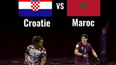 MATCH 🥉 PLACE Croatie vs Maroc ⚽️🏆