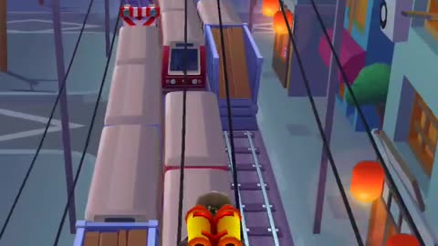 Subways run game play in mobile phone chill and enjoy the video