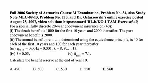 Exam LTAM exercise for July 15, 2021