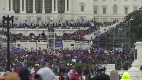 2021, Pro-Trump supporters storm stairs of US Capitol - AFP