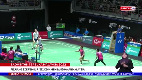 1 JULAI 2022 –BERITA PERDANA-BADMINTON TERBUKA MALAYSIA-PELUANG SZE FEI-NUR IZZUDDIN MEMBANGGAKAN