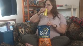 Reaction to Sunchips with Black Beans Southwestern Queso Chips