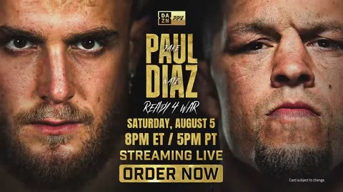 Nate Diaz Jake Paul promo Lets go nate