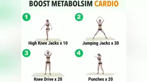 Boost metabolism cardio