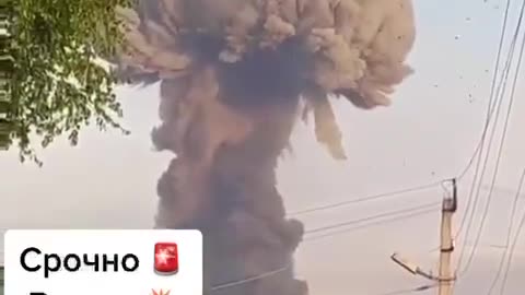 There was a powerful explosion in Kharkiv, very similar to a nuclear explosion.