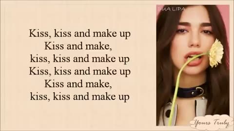 Dua Lipa BLACKPINK Kiss and Make Up Easy Lyrics