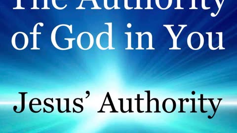 Jesus' Authority