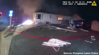 House EXPLODES with Firefighters Inside -- Amazingly, All of Them Survive