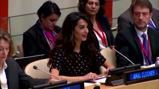 Amal Clooney pushes for Ukraine war crimes justice