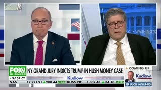 Bill Barr Blasts "Pathetically Weak" Trump Indictment