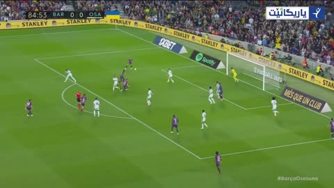 Barecelona's first goal against Osasuna