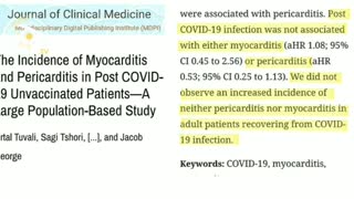 STUDIO: il COVID non è associato a un aumento nè di miocarditi nè di pericarditi