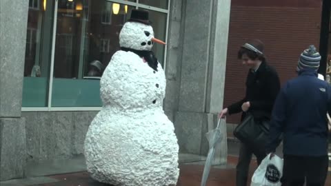 Funny Scary Snowman Hidden Camera Practical Joke Top 50 Of All Time 2023