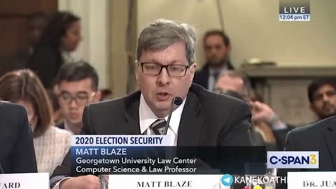 Matt Blaze 2020 Testimony of Voting Machine Security