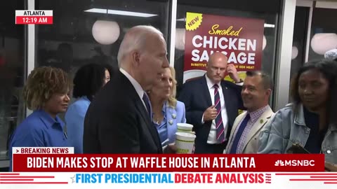 They brought Biden to a Waffle House after the debate This dude is so cooked