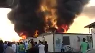 Fire at Simisma CCC labour camp, Al Khor, Doha Qatar