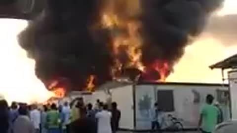 Fire at Simisma CCC labour camp, Al Khor, Doha Qatar