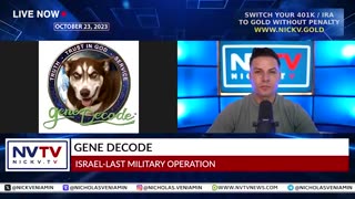 GENE DECODE DISCUSSES ISRAEL LAST MILITARY OPERATION WITH NICHOLAS VENIAMIN