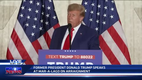 Donald Trump addresses the United States from Mar-a-Lago home