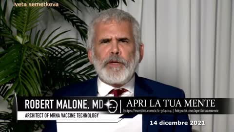Robert Malone, inventore tecnologia MRNA: Genitori, non vaccinate i vostri figli!