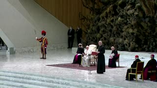 The moment a boy schemes to take Pope's papal cap