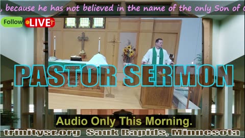 20240310 Mar 10th Pastor Sermon Trinity Lutheran Sauk Rapids MN
