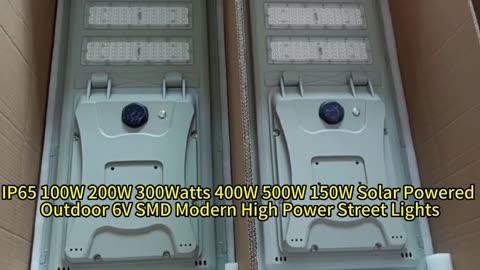 IP65 Outdoor 6V SMD Modern High Power Street Lights LED Solar Light