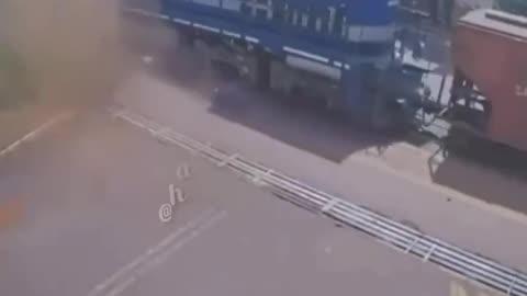 Dangerous and exciting accident