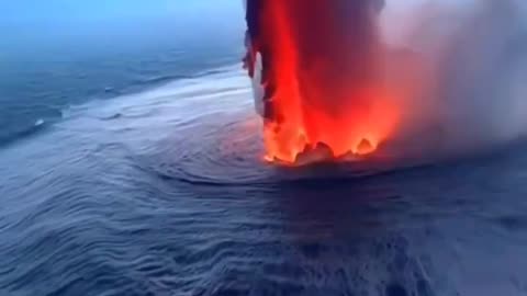 Volcano Erupting Underwater