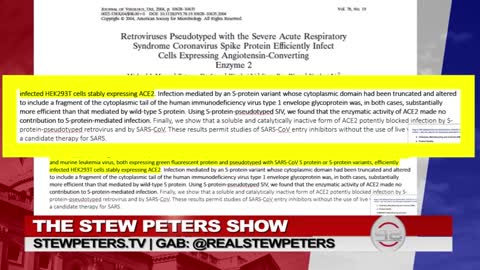 Fauci Patent: Vaxxed Induced Aids, Biotech Analyst: HIV Glycoprotein 120 Contained in Vaxx.
