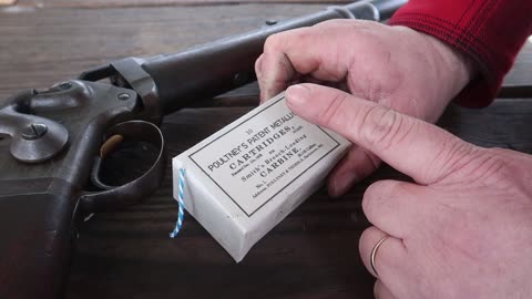 Original Smith Carbine with authentic cartridges