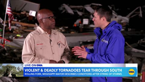 Rolling Fork mayor gives remarks after deadly tornado _ GMA[720p-HD]
