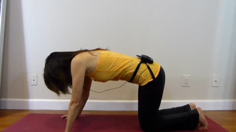 Low Back Pain Relief Exercise No.4 - warm up legs and do the cat