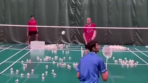 Badminton trick shots