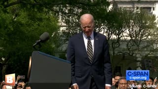 Biden Receives Direction on Where to Go Next During Arrival Ceremony for South Korean President