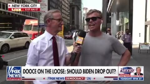 Steve Doocy asks a few New Yorkers - should Biden drop out