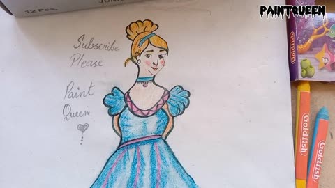 Cinderella face drawing easy||How to draw Cinderella disney Princess drawing easy step by step