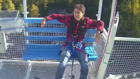 Canadian Prime Minister Trudeau bungee jumps in celebration of son's birthday