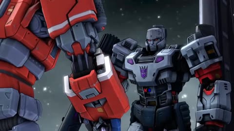 Optimus prime vs megatron|transformers fight scene animation