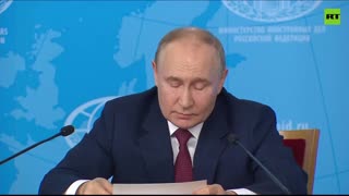 ⚡️ Russia is making another real peace proposal today - President Putin