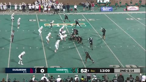 Duquesne vs Coastal Carolina Highlights | College Football Week 3 | 2023 College Football